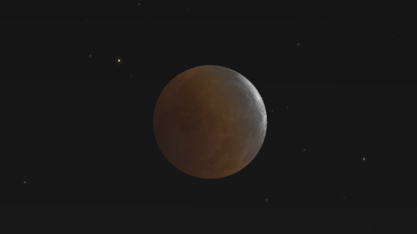 Il massimo dell'eclissi del 28 agosto 2026 (Stellarium)
